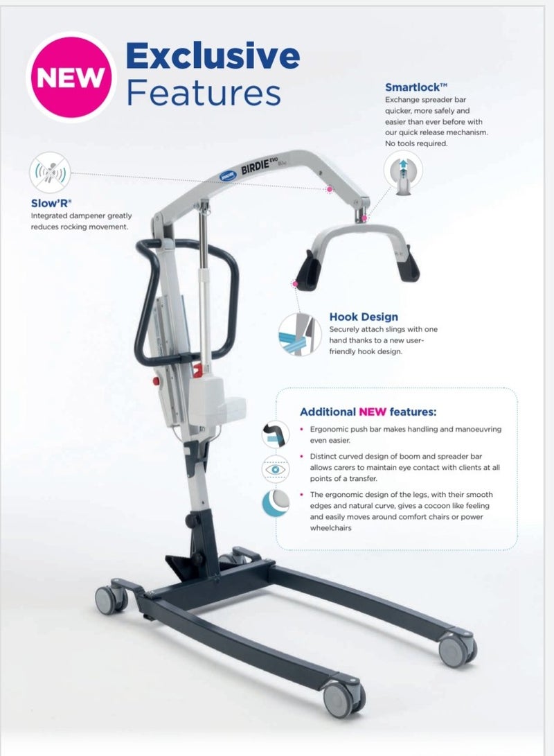 Invacare Electric Patient Lift – Birdie Evo Plus - Image 1
